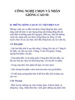 CÔNG NGHỆ CHỌN VÀ NHÂN GIỐNG CAO SU docx