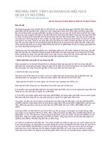 PHƯƠNG THỨC TIẾP CẬN ĐÁNH GIÁ HIỆU QUẢ QUẢN LÝ NỢ doc