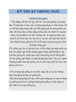 KỸ THUẬT TRỒNG NGÔ potx