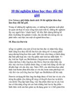 10 thí nghiệm khoa học thay đổi thế giới pptx