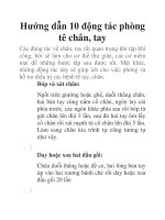 Hướng dẫn 10 động tác phòng tê chân, tay pdf