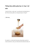 Những thực phẩm giúp bạn có vòng 1 mỹ mãn ppt