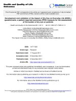 báo cáo hóa học: