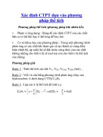 Xác định CTPT dựa vào phương pháp thể tích ppt