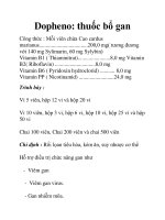 Dopheno: thuốc bổ gan docx
