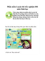 Phần mềm Luyện thi trắc nghiệm ĐH môn Sinh học ppt