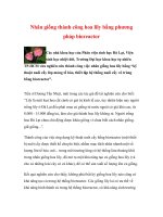 Nhân giống thành công hoa lily bằng phương pháp bioreactor doc