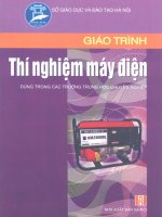 Giáo trình thí nghiệm máy phát điện part 1 potx