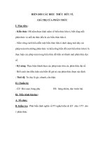 BIẾN ĐỔI CÁC BIỂU THỨC HỮU TỈ. GIÁ TRỊ CỦA PHÂN THỨC ppt