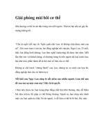 Giải phóng mùi hôi cơ thể pptx