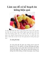 Làm sao để có kế hoạch ăn kiêng hiệu quả potx