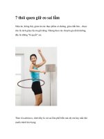 7 thói quen giữ eo sai lầm potx