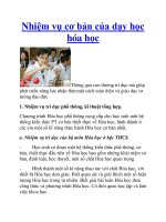 Nhiệm vụ cơ bản của dạy học hóa học doc