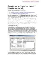 Các mẹo bảo trì và nâng cấp Laptop đơn giản bạn cần biết ppt