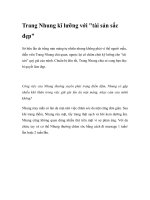 Trang Nhung kĩ lưỡng với 