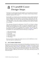 Evapotranspiration covers for landfills and waste sites - Chapter 8 potx