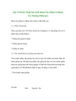 Quy Trình Kỹ Thuật Sản Xuất Khoai Tây Giống Và Khoai Tây Thương Phẩm (p2) doc