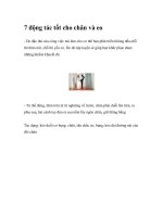 7 động tác tốt cho chân và eo pptx