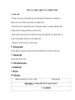 THỨ TỰ THỰC HIỆN CÁC PHÉP TÍNH doc