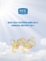 ree corporation báo cáo thường niên 2011 annual report 2011
