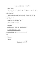 Tiết 8 : PHÉP CHIA ĐA THỨC ppt