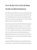 Xử Lý Ra Hoa Trái Vụ Trên Sầu Riêng Sữa Hạt Lép Bằng Paclobutrazol doc