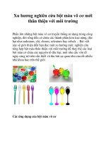 Xu hương nghiên cứu bột màu vô cơ mới thân thiện với môi trường pot