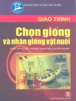 Giáo trình chọn giống và nhân giống vật nuôi part 1 pdf