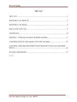 Các phương pháp thực hiện tối ưu hóa mạng vô tuyến WCDMA