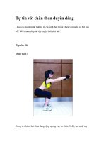 Tự tin với chân thon duyên dáng doc