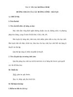 Tiết 29 VỀ CÁC ĐƯỜNG CÔNÍC ĐƯỜNG CHUẨN CỦA CÁC ĐƯỜNG CÔNÍC - BÀI TẬP. pptx