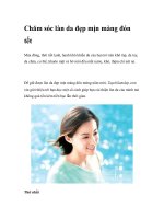 Chăm sóc làn da đẹp mịn màng đón tết pdf
