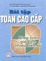 Bài tập toán cao cấp tập 3 part 1 pdf