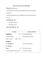 ÔN TẬP VỀ GIẢI TOÁN (TIẾP THEO) pdf