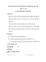 BÀI 28: ÔN TẬP TỔNG HỢP PHƯƠNG TRÌNH BẬC HAI – HỆ THỨC VI - ÉT docx