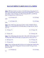 BAI TAP NHÔM VÀ HỢP CHẤT CỦA NHÔM pdf