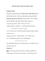 PHƯƠNG PHÁP TĂNG GIẢM KHỐI LƯỢNG docx