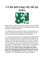 Cơ hội mới trong việc chế tạo hydro potx