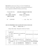 MẪU BÁO CÁO TÌNH HÌNH SỬ DỤNG NGƯỜI NƯỚC NGOÀI 6 THÁNG ĐẦU NĂM pptx