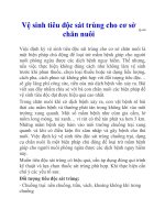 Vệ sinh tiêu độc sát trùng cho cơ sở chăn nuôi doc