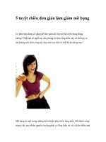 5 tuyệt chiêu đơn giản làm giảm mỡ bụng pptx