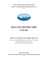 báo cáo thường niên năm 2011 công ty cổ phần vận tải biển việt nam