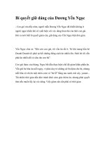 Bí quyết giữ dáng của Dương Yến Ngọc pptx