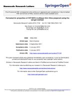 Báo cáo hóa học: 