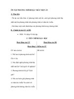 ÔN TẬP PHƯƠNG TRÌNH BẬC NHẤT MỘT ẨN pdf