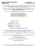 báo cáo hóa học: