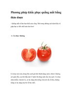 Phương pháp khắc phục quầng mắt bằng thảo dược potx