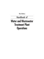 Handbook of water and wastewater treatment 3e