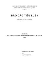 điều khiển luồng thông minh theo khuôn khổ lý thuyết trò chơi