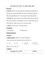 QUY ĐỒNG MẪU THỨC CỦA NHIỀU PHÂN THỨC pptx